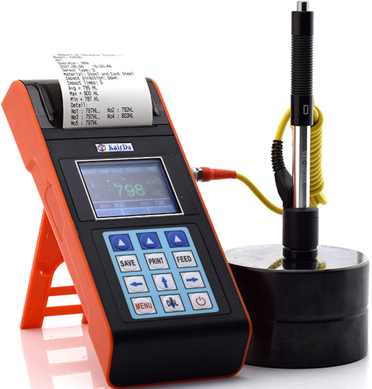 KH530 Portable Leeb Hardness Tester with Built-In Printer & Dual Scale Display