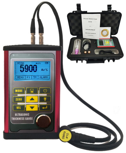 KT330 Metal Shell Ultrasonic Thickness Gauge with USB Data Transfer